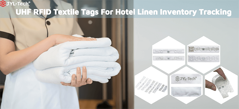 UHF RFID-textieltags voor het volgen van de inventaris van hotellinnen
